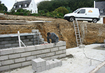 Réalisation des fondations à Calonne-sur-la-Lys